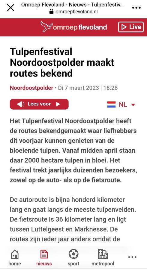 Vakantiehuis Aan Het Bos - Gelegen Aan De Tulpenroute Bant Dış mekan fotoğraf